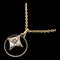LOUIS VUITTON Yellow Gold Diamond,Onyx Women's Necklace Carat/0.07 [Onyx,White,Yellow] 1