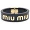Black White Plex Metal Bracelet from Miu Miu 1