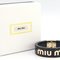 Black White Plex Metal Bracelet from Miu Miu 8