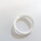 Aqua Swing Ceramic Band Ring in White from Omega, Image 4