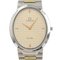 Silver & Gold De Ville Watch Stainless Steel Watch from Omega, Swiss, Image 1