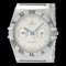 OMEGAPolished Constellation Day Date Steel Quartz Mens Watch 1520.30 BF557961 1