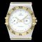 OMEGAPolished Constellation Day Date 18K Gold Steel Watch 396.1070 BF566004 1