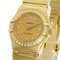 OMEGA Constellation Bezel Diamond Watch K18 oro giallo K18YG Ladies, Immagine 4