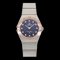 Montre Femme OMEGA Constellation Quartz 25 mm Aventurine Bleue x Diamant 12P 131.20.25.60.53.002 O4139 1