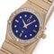 OMEGA Constellation Bucket Bezel 12P Diamond 1931.62.00 Ladies YG Watch Quartz Lapis Lazuli Dial 2