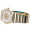 Constellation Bezel Diamond White Shell Yellow Gold Watch from Omega 3