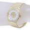 Constellation Bezel Diamond White Shell Yellow Gold Watch from Omega 2