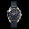 OMEGA Seamaster Planet Ocean 600m Combi 215 23 46 51 03 001 Chronograph Men's Watch Date Blue Dial K18PG Back Skeleton Automatic Winding 1