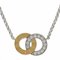Gold, White Gold & Diamond Womens Necklace in Silver Color from Piaget 1