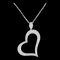 PIAGET Limelight Heart Diamond Necklace Medium K18WG Pendant G33L0700 1