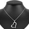 PIAGET Limelight Heart Diamond Necklace Medium K18WG Pendant G33L0700 2