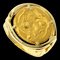 PIAGET Hans Erni Coin Ring K18 Yellow Gold/K24YG Women's 1