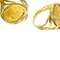 PIAGET Hans Erni Coin Ring K18 Yellow Gold/K24YG Women's 3