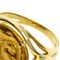PIAGET Hans Erni Coin Ring K18 Yellow Gold/K24YG Women's 7