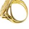 PIAGET Hans Erni Coin Ring K18 Yellow Gold/K24YG Women's 9