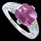 PIAGET Pink Sapphire Ring K18WG #54 4.68ct Diamond White Gold 198059 1