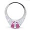 PIAGET Pink Sapphire Ring K18WG #54 4.68ct Diamond White Gold 198059 4