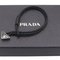 Braid Knapper Leather Black Bracelet from Prada 7