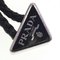Braid Knapper Leather Black Bracelet from Prada 4