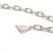 PRADAFinished plate bracelet chain SV925 silver black 2JB357 4