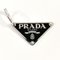 Triangle Logo Earrings in Silver from Prada, Set of 2 1