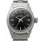 ROLEX Oyster Perpetual 6618 Women's SS Watch Automatic Winding Black Dial 5