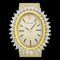 Reloj italiano ROLEX de 34 piezas con diamantes Cal.1800 8330 K14 de oro amarillo de cuerda manual con esfera de champán para mujer I220823024, Imagen 1