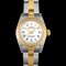 ROLEX Oyster Perpetual 67193 YG×SS T number ladies automatic watch Roman white dial 1