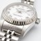 Mechanische Datejust F Armbanduhr aus Weißgold mit Automatikaufzug von Rolex 10