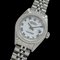 Orologio ROLEX Datejust 79174 F da donna carica automatica AT in acciaio inossidabile SS WG argento bianco lucido, Immagine 1