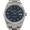 ROLEX Oyster Perpetual Date 15200 U number watch men's automatic winding AT silver blue polished 3