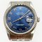Datejust Watch in Silver & Blue Navy from Rolex, Image 1