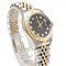 ROLEX Datejust Black Dial SS K18YG 10P Diamond Combination P Number Ladies AT Automatic Watch 79173G, Image 5