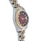 ROLEX Datejust 10P Diamond 69173G Women's YG/SS Watch Automatic Winding Red Gradient Dial 3