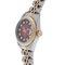 ROLEX Datejust 10P Diamond 69173G Women's YG/SS Watch Automatic Winding Red Gradient Dial 2