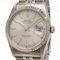 ROLEX Datejust Silver Dial K18WG Bezel SS P Number Men's AT Automatic Watch 16234 4