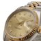 ROLEX Datejust 10P Diamond Date Champagne Dial SS/YG R Number Men's AT Automatic Watch 16233G 5