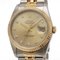 ROLEX Datejust 10P Diamond Date Champagne Dial SS/YG R Number Men's AT Automatic Watch 16233G, Image 4