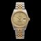 ROLEX Datejust 10P Diamond Date Champagne Dial SS/YG R Number Men's AT Automatic Watch 16233G, Image 1