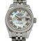 ROLEX Datejust 179174NR D watch dames shell remontage automatique AT acier inoxydable SS or blanc WG argent poli 3