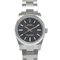 Oyster Perpetual Uhr mit schwarzem Zifferblatt von Rolex 1