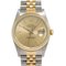 ROLEX Datejust 16233 Men's YG/SS Watch Automatic Champagne Dial 6