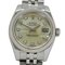 ROLEX Datejust 179174NG D watch ladies yellow shell 10P diamond automatic winding AT stainless steel SS white gold WG silver polished 3