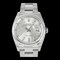 ROLEX Datejust 36 126200 Armbanduhr mit silbernem Bar-Zifferblatt für Herren 1