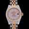 ROLEX Datejust 10P Diamond 179171G Women's PG/SS Watch Automatic Pink Dial, Image 1