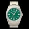 ROLEX Oyster Perpetual 36 126000 Grüne Armbanduhr mit Bar-Zifferblatt für Herren 1