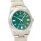 ROLEX Oyster Perpetual 36 126000 Grüne Armbanduhr mit Bar-Zifferblatt für Herren 2