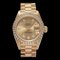 ROLEX Datejust Bezel Diamond 10P 69138G Women's YG Watch Automatic Champagne Dial 1