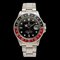 ROLEX GMT Master 2 Red and Black Bezel Dial Date SS Men's Automatic Watch No. 89 16760 1